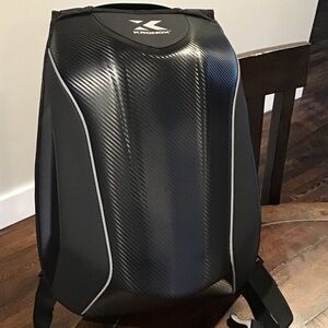 Motorcycle hard shell backpack